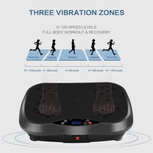 Vibration Plate Exercise Machine - Full Body Workout Vibration Platform with Loo...