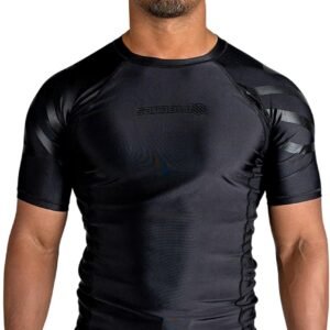 Sanabul Essentials Short Sleeve Compression Training Rash Guard for MMA BJJ Wres...