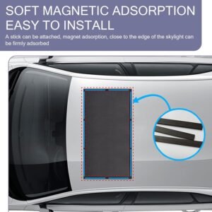 1 PC Car Roof Sunroof Sunshade Net, 39.37" x 25.59" Free Ventilation Insulation ...