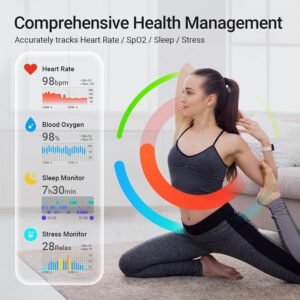 Fitpolo Smart Watches for Women, 1.99” Large AMOLED Display Fitness Tracker Watc...