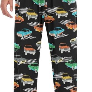 Love Valentines Day Hearts Pajama Pants Men's Pajama Bottoms Lounge Sleepwear PJ...