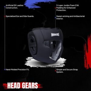 ProShield Boxing Head Guard - Superior Protection and Comfort, Adjustable Fit, I...