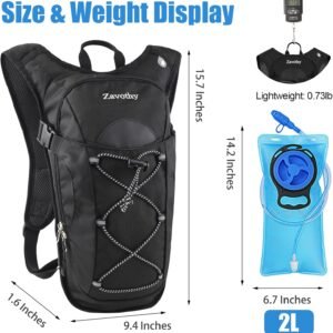 Zavothy Hydration Backpack with 2L Hydration Bladder Water Backpack for Hiking H...