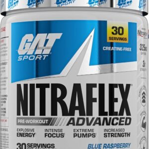 GAT SPORT Nitraflex Advanced Pre-Workout Powder, Increases Blood Flow, Boosts St...