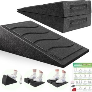 Slant Board for Calf Stretching, 5 Adjustable Angles Incline Board for Squat Wed...