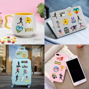 Running Run Temporary Tattoos Stickers Themed Marathon Cross Country Birthday Pa...