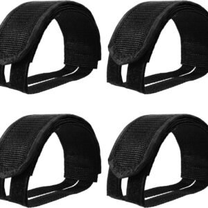 Outus 2 Pairs Kids Bicycle Feet Strap Pedal Straps for Fixed Gear Bike