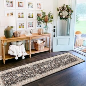 Washable Runner Rug 2x7 - Hallway Runner Rug Kitchen Rugs and Mats Non Skid Wash...