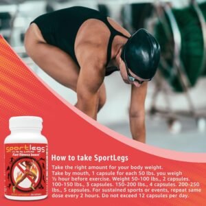 SPORTLEGS Fast Fitness Boost Pre Workout Lactic Acid Supplement, Sports Enduranc...