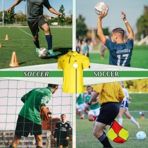 CUTIEHON Soccer Referee Jersey, Short Sleeve Official Pro Referee Shirt, Featuri...