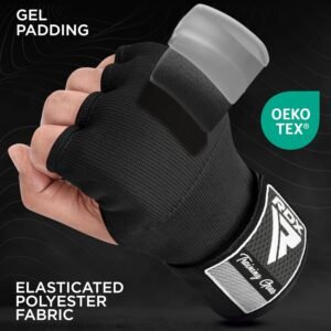 RDX Gel Boxing Hand Wraps Inner Gloves Men Women, Quick 75cm Long Wrist Straps, ...