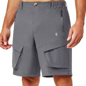 Little Donkey Andy Men's Stretch Quick Dry Cargo Shorts for Hiking, Camping, Tra...