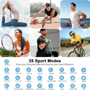 Smart Watch, 2023 Fitness Tracker Watch for Men Women, 1.69'' Touch Smartwatch F...