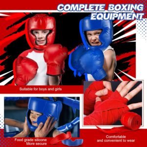 Kanayu 12 Pcs Kids Boxing Equipment Set Including Boxing Helmet and Gloves Hand ...