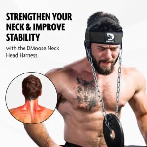 DMoose Fitness Neck Harness, Increases Neck Core Strength & Supports Injury Reco...