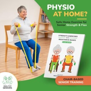 Chair Exercises for Seniors - Two Resistance Bands, Handles, and Printed Exercis...