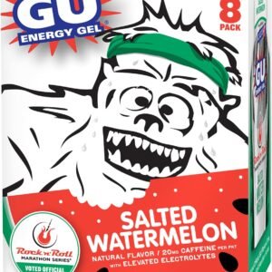 GU Energy Original Sports Nutrition Energy Gel, Salted Watermelon, 8 Count