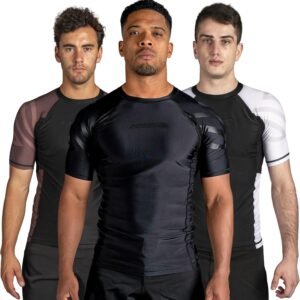 Sanabul Essentials Short Sleeve Compression Training Rash Guard for MMA BJJ Wres...