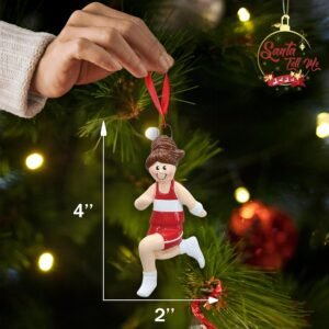 Female Runner Ornamanet Personalized Running Christmas Ornaments 2024 Custom Mar...