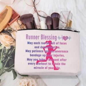 Running Lover Gift Runner Travel Cosmetic Bag Marathon Travel Makeup Bag Fitness...