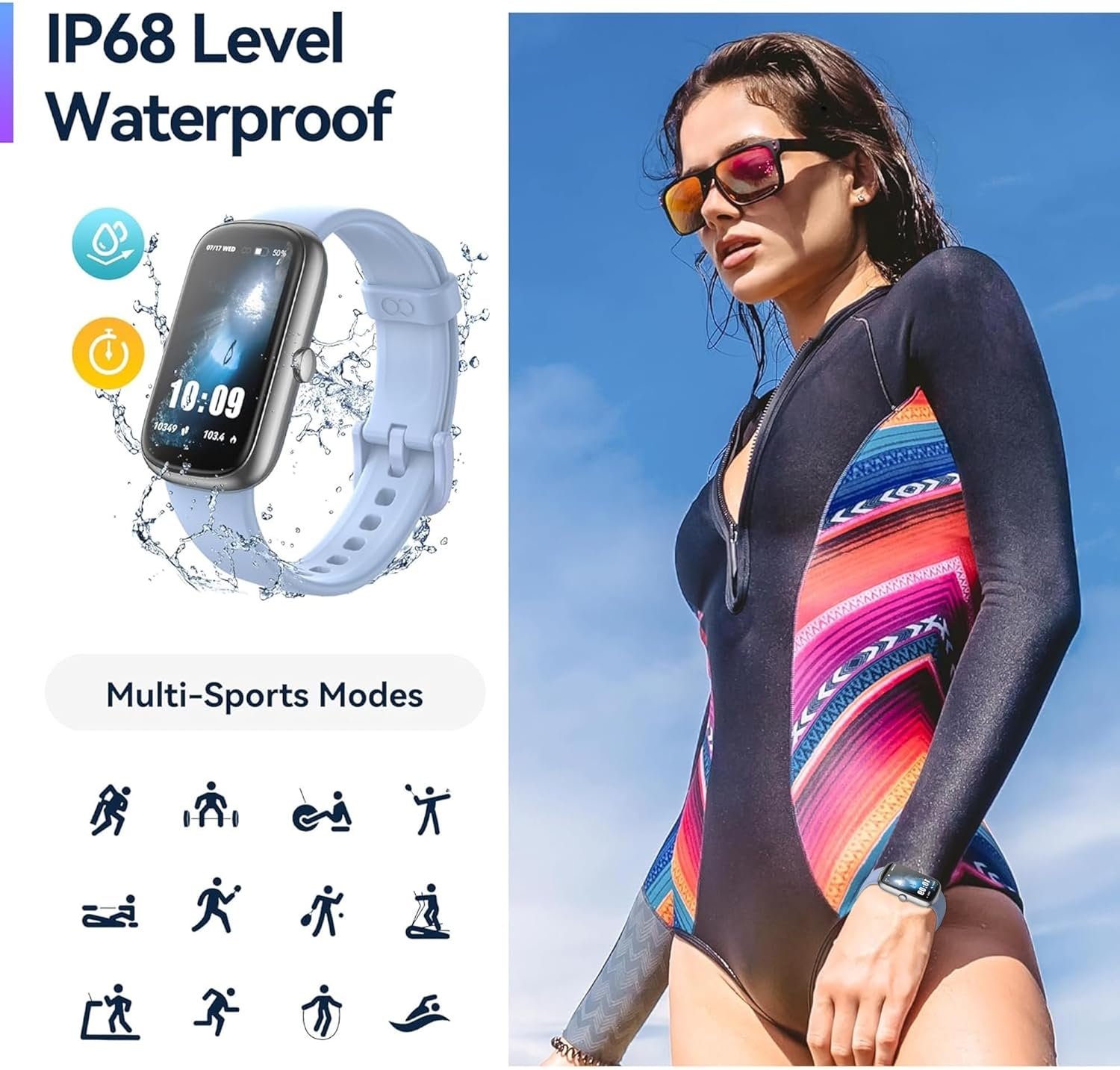 Health Fitness Tracker, 24/7 Heart Rate/SpO2/Sleep Monitor, Activity Trackers & ...