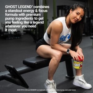 GHOST Legend V3 Pre-Workout Powder, Sour Patch Kids Redberry - 30 Servings – Pre...