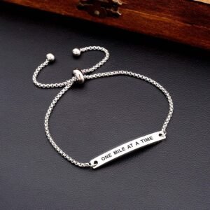 Kisseason Inspirational Mantra Bracelet for Women Girl Jewelry Adjustable Chain ...