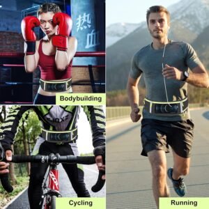 Running Fanny Pack Waist Bag Phone Holder Belt with Water Bottle Holder Suitable...