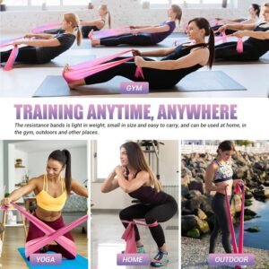 Resistance Bands for Physical Therapy Women, Extended Exercise Stretch Bands for...