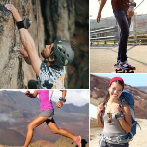 Portable Running Water Bottle Handheld, Adjustable Wrist Sports Water Bottles, R...