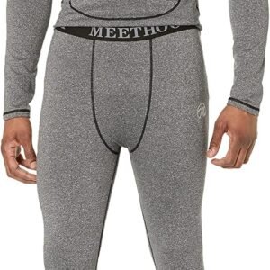 Men’s Thermal Underwear Set, Compression Base Layer Sports Long Johns Fleece Lin...