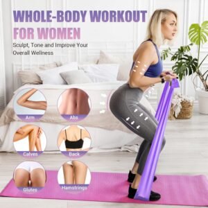 Resistance Bands for Physical Therapy Women, Extended Exercise Stretch Bands for...