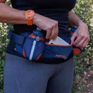 Nspire Dual Bottle Hydration Belt - Adjustable Running Hiking Walking Belt - Inc...