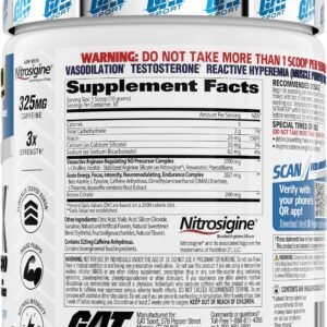 GAT SPORT Nitraflex Advanced Pre-Workout Powder, Increases Blood Flow, Boosts St...