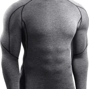 NELEUS Men's 3 Pack Athletic Compression Shirt Running Shirts