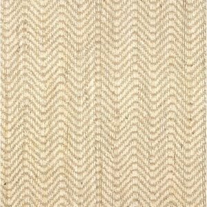 nuLOOM Don Chevron Jute Tasseled Runner Rug, 2' 6" x 8', Natural