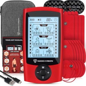 TENS Unit Muscle Stimulator, EMS Massager Machine for Shoulder, Neck, Sciatica a...