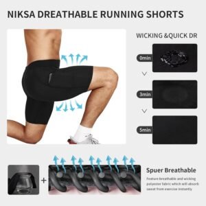 Niksa Compression Shorts Men 2/3 Pack, Compression Underwear for Men Athletic Sh...