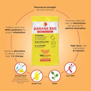 Banana Bag Oral Solution: Sweet Orange (15-Pack) Pharmacist Formulated Recovery ...