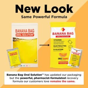 Banana Bag Oral Solution Sweet Orange 30-Pack Medbox Pharmacist Hydration Recove...