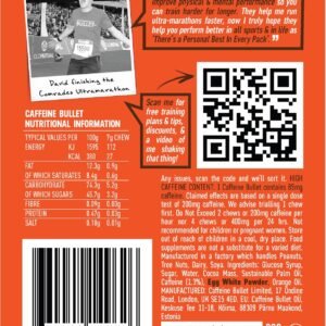 Caffeine Bullet 40 Chocolate Caffeine Chews. Each 85mg Caffeine - Chocolate Oran...