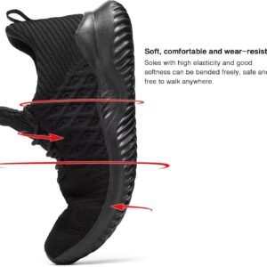 Men's Running Shoes Lightweight Breathable Walking Tennis Shoes Non Slip Athleti...