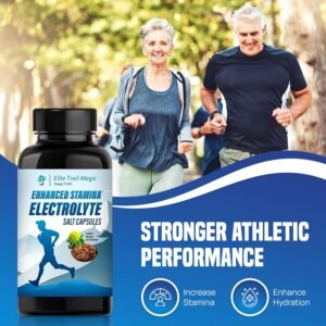 2 Pack Enhanced Stamina and Endurance Electrolytes Salt Capsules with Adaptogens...