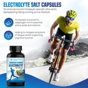 2 Pack Enhanced Stamina and Endurance Electrolytes Salt Capsules with Adaptogens...