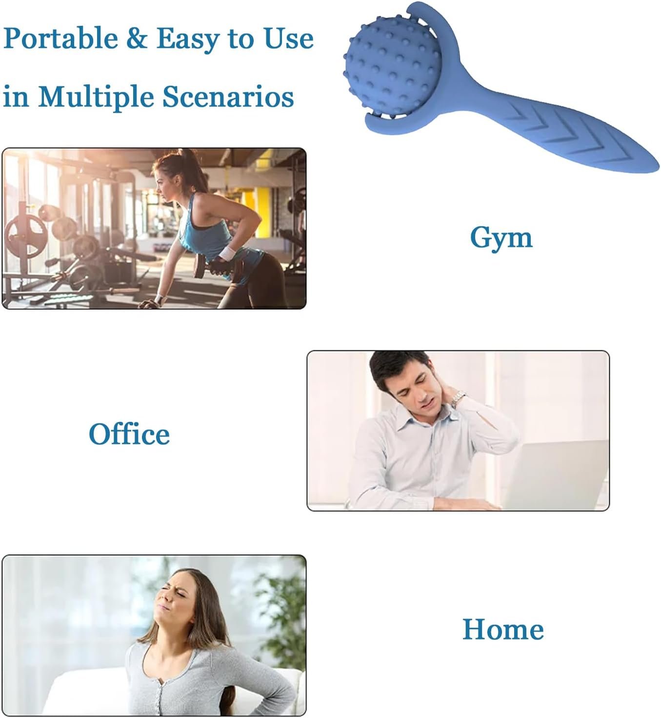 Cryo Ball Cold Massage Roller Ball with Handle for Foot, Knee, Neck - Cryosphere...