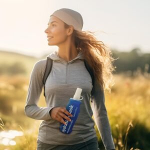 500ML Soft Flask, Running Water Bottle Foldable TPU Hydration Flask for Running ...