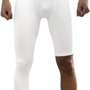 One Leg Compression Tights Long Pants Basketball Sports Base Layer Underwear Act...