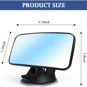 Baby Car Mirror,HD & Wide Angle Suction Cup Car Mirror for Baby with 360° Adjust...