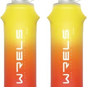 Collapsible TPU Soft Flask,Reusable Handheld Soft Water Bottle for Hydration Pac...