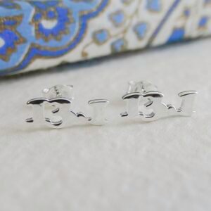 13.1 Half Marathon Runners Sterling Silver Stud Earrings - Christmas Gift Idea -...